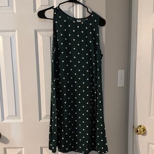 Old Navy Green Polka Dot Mini Dress